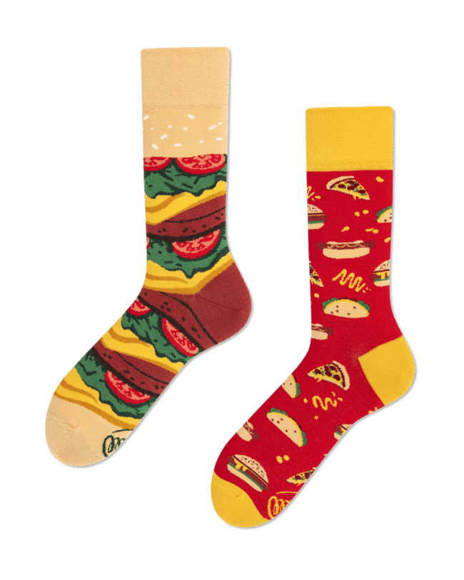 Hamburger Sokken - Many Mornings - Fast Foot