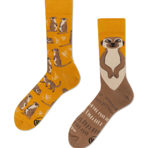 Stokstaart sokken - Many Mornings - The Meerkat