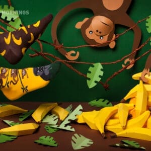 Apensokken Met Bananen - Many Mornings - Monkey Business