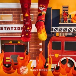 Brandweerman Sokken - Many Mornings - The Fireman