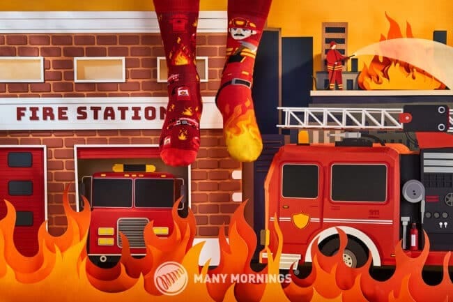 Brandweerman Sokken - Many Mornings - The Fireman