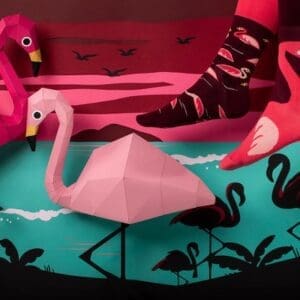 Sfeerimpressie Sokken Met Flamingo'S - Many Mornings - Pink Flamingo