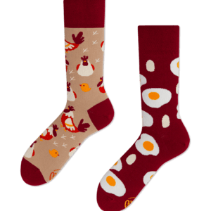 Sokken met kippen en eieren - Many Mornings - Egg And Chicken